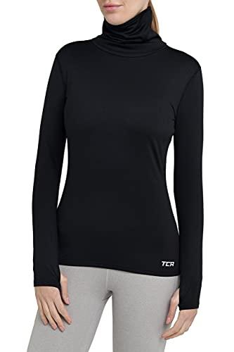 TCA Warm-Up da Donna Maglia a Collo Alto da Corsa Termica a Maniche Lunghe - Nero, M