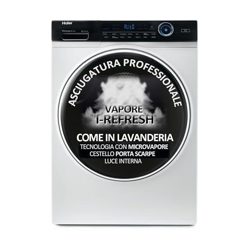 Haier HD90-A3S979 Serie I-Pro 7, Asciugatrice 9 Kg a Pompa di calore, Carica Frontale, Tecnologia micro vapore I-Refresh, Luce Interna, Libera Installazione, 59.5 * 60 * 84.5, Classe A+++