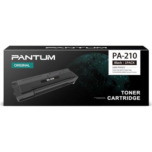 PANTUM PA-210 Originale Toner Nero Compatibile con Stampante Laser P2500W P2502W P2508W M6500NW M6550NW M6558NW M6600NW M6608NW ,1600 Pagine 1-Pack