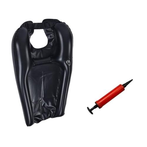 CUEMOON Lavatesta Portatile per Parrucchieri Professionale, Poggiatesta Per Lavare Capelli Lavandino Casa, Lavandino Mobile, Lavatesta Gonfiabile per Lavaggio Capelli