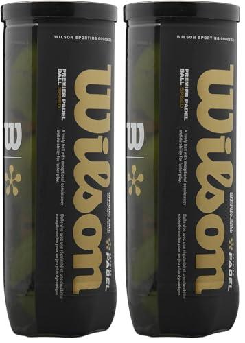 Wilson Premier Padel Speed 3 Ball Can (Confezione da 2)
