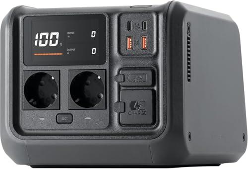 ‌DJI Power 500, generatore di corrente portatile da 512 Wh, power station, generatore di corrente, ricarica rapida in 70 min, 4 metodi di ricarica, pannello solare opzionale, 5 anni di garanzia‌