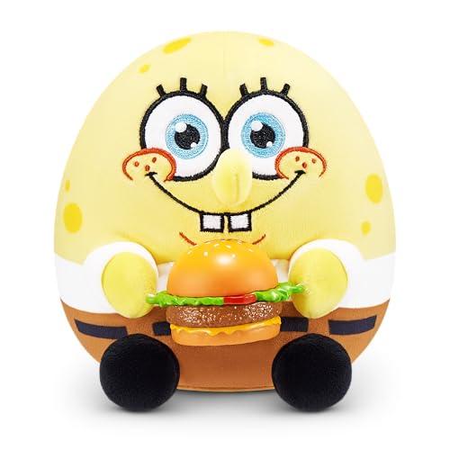 Snackles, peluche personaggio SpongeBob Squarepants da 13 cm di ZURU, peluche con accessorio snack (assortimento casuale)