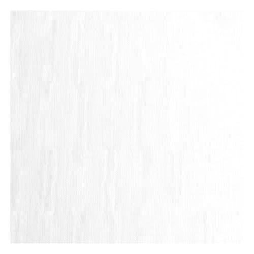 Vaessen Creative Florence Cardstock Bianca da 216 g/m², Quadrata, 30,5 x 30,5 cm, 100 Pezzi, per Scrapbooking, Creazione di Biglietti, Punzonatura e Altri Lavori di Carta, 30.5 x 30.5 cm