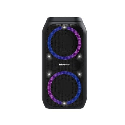 Hisense Party Rocket, l'altoparlante Bluetooth con una potenza da 160W, woofer integrato,Modalita' Karaoke, ingresso AUX, USB