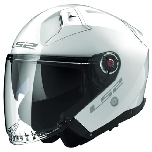 LS2, Casco Moto Jet INFINITY II SOLID White, XXXL