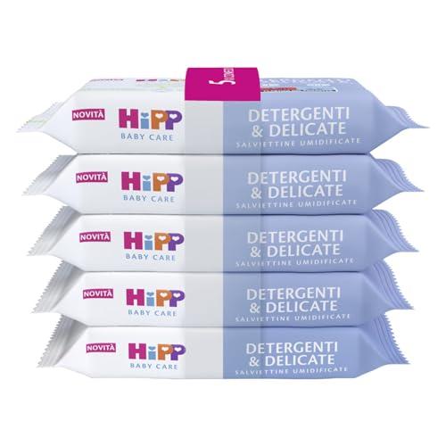 HiPP - Salviette Neonato, Detergenti & Delicate Neonati, 15 Confezioni da 48 Salviettine Ciascuna, Salviette Umidificate, Senza Plastica, Bambini, Neonato