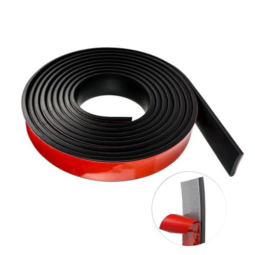 Strisce di gomma in Neoprene 50mm(B) x1,5mm (D) x300cm(L), Rotolo di Gomma Adesiva, per Guarnizioni fai da te, Copertura, Protezione Rivestimenti Pavimenti, Isolanti, Antivibranti, Antiscivolo