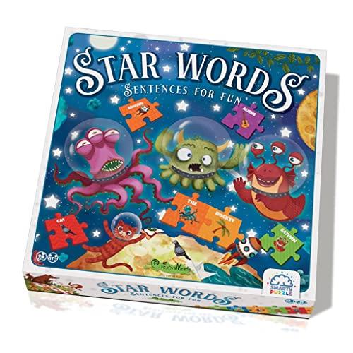 CreativaMente- Star Words-Gioco in Scatola-Smarty Puzzle, 012