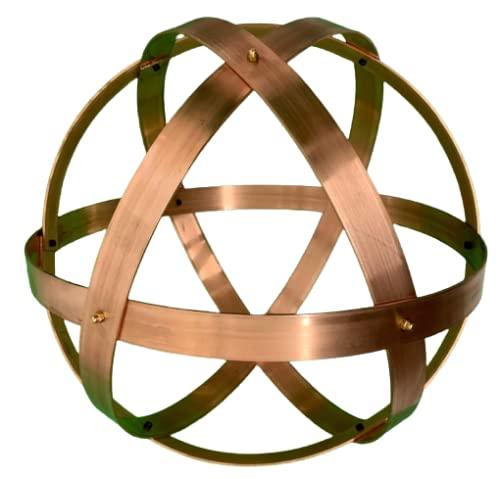 Genesa Crystal Rame, 25cm di diametro, fasce larghe 20mm fissate con dadi ciechi in ottone