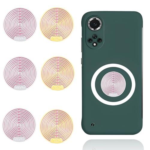6 Pezzi Adesivi Anti Radiazioni Protezione Dalle Radiazioni Anti Onde Elettromagnetiche per Telefoni Cellulari Computer Laptop Forni a Microonde Dispositivi Elettronici