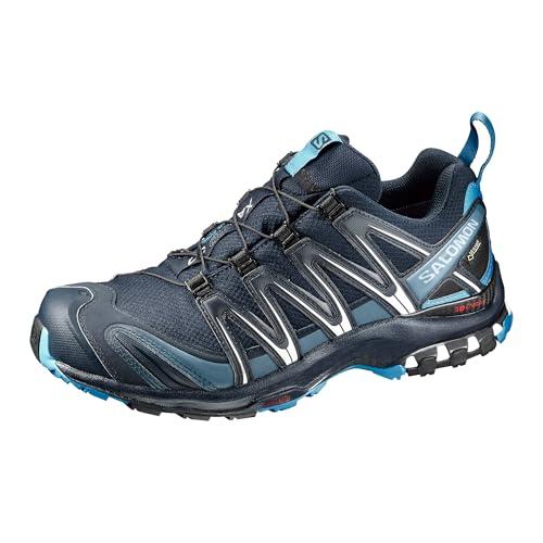 Salomon XA PRO 3D GORE-TEX, Scarpe da Trail Running, Uomo, Navy Blazer/Hawaiian Ocean/Dawn Blue, 44 2/3 EU