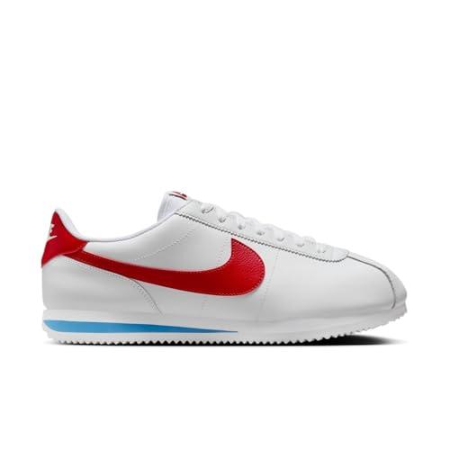 Nike DM4044 Cortez Uomo, White/Varsity Red-Varsity Blue EU 45