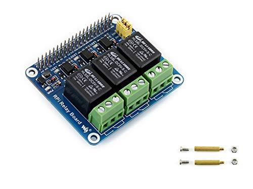 Relay Board for Raspberry Pi, 5V 1-Channel Relay Module, 40PIN GPIO Expansion, Photo-Coupled Isolation, 250V/5A Load Control, for Raspberry Pi Home Automation Projects