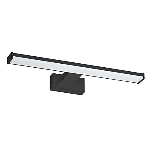 Oktaplex lighting LED Specchio luminoso 40cm nero montato a parete 3000K bianco caldo 8W 570lm Lampada per specchio da bagno