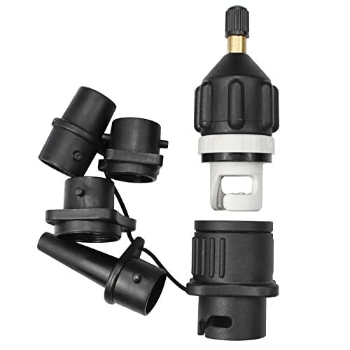 YapitHome SUP Adattatore Valvola di Fissaggio per Kayak Accessori con 4 Attacchi Della per Gommoni, Canoe, Kayak