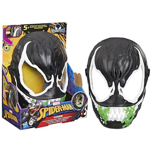 Hasbro Marvel, Spider-Man VenomVersus, maschera di Venom che si illumina al buio, giocattoli a tema supereroi - versione inglese