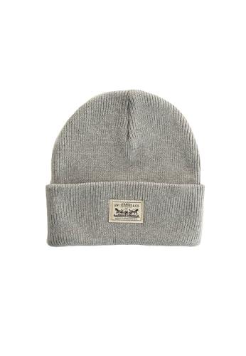 Levi's Backpatch Beanie, Grigio Regolare, Taglia Unica Uomo