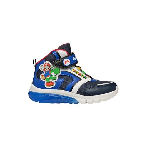 Geox J CIBERDRON Boy J, Scarpe da Ginnastica, Navy/Royal, 32 EU