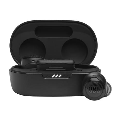 JBL Quantum Air TWS Auricolari Gaming In-Ear True Wireless, Connessione Bluetooth e 2,4 GHz, Impermeabili IPX4, Cancellazione Adattiva del Rumore e Ambient Aware, 6 Microfoni Beamforming, Nero