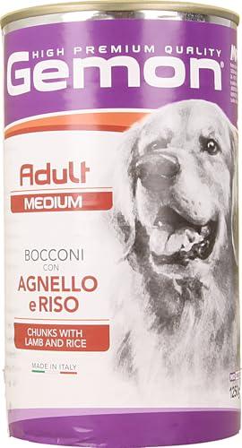 Gemon Adult Medium bocconi con agnello e riso GR.1250-confezione da 6