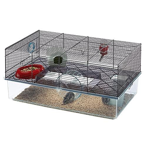 Ferplast Hamsterkäfig, FAVOLA Nagerkäfig, Kleintierkäfig, Hamsterzubehör inklusive, 60 x 37 x h 30 cm