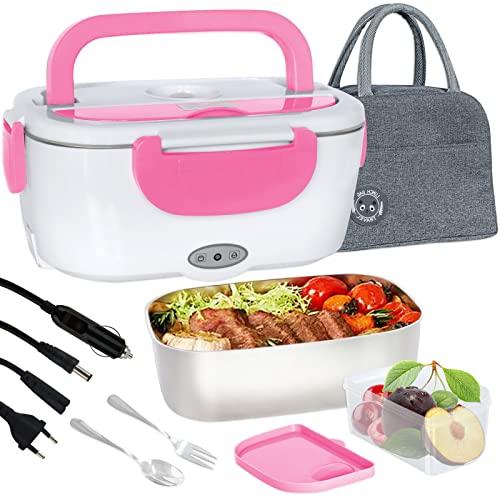 Scaldavivande Elettrico Portatile 1.5L, Lunch Box Portavivande Termico Elettronico Portatile, Porta Pranzo da Ufficio