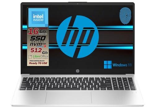HP 250 G10 Notebook portatile Silver, RAM 16GB, SSD 512GB, Display FullHD 15.6