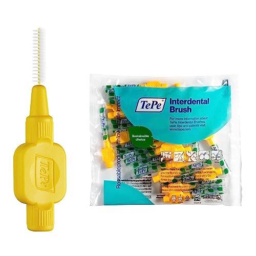 TEPE Scovolino, Originale, Giallo, 0.7mm/ISO 4, 20pz, pulizia interdentale efficace, rimozione placca e pulizia interdentale per spazi piccoli