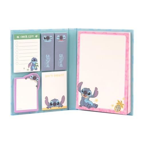 Grupo Erik: Set Block Notes Disney Stitch | Blocchetti Memo con Note Adesive di Stitch, 6 blocchetti in 3 formati diversi, sticky notes personalizzate, Cancelleria Stitch