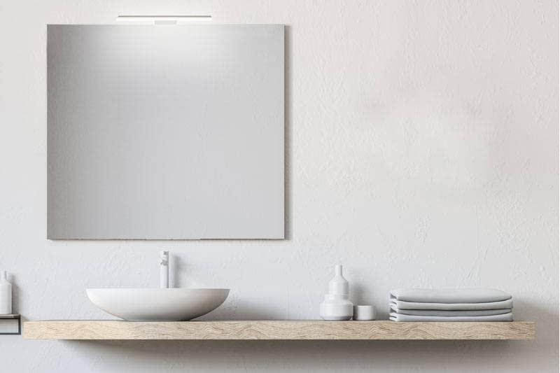 San Marco Specchio da bagno 70x70 cm con lampada led a luce fredda premium