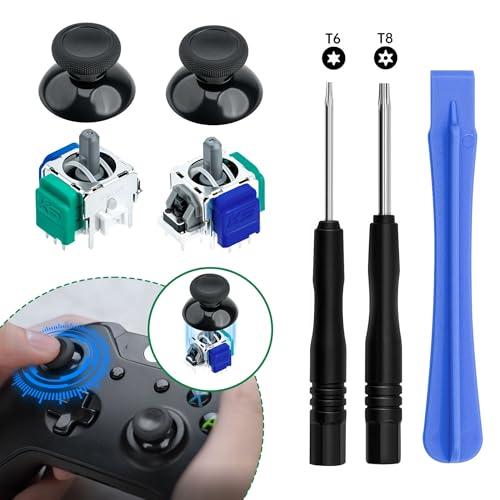 Tolesum Kit Di Sostituzione Joystick Analogico TMR Effect Per Xbox Series X/S, Xbox One, Xbox One X/S Con Attrezzi Di Riparazione (Richiesta Saldatura) No Drift - Nero
