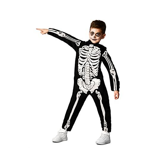 Ciao- Scheletro costume travestimento tuta bambino (Taglia 3-4 anni)