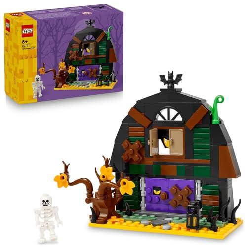 LEGO Granaio di Halloween - Giocattolo da Esposizione con una Minifigure di Scheletro e Accessori Spaventosi tra cui un Pipistrello e Lampade - Regalo Creativo per Bambini e Bambine da 8 Anni - 40721