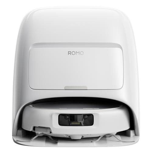 DJI ROMO S robot aspirapolvere e lavapavimenti con 25.000 Pa di aspirazione, rilevamento a livello drone, funzionamento senza manutenzione per 200 giorni, lavaggio e asciugatura automatica del mop