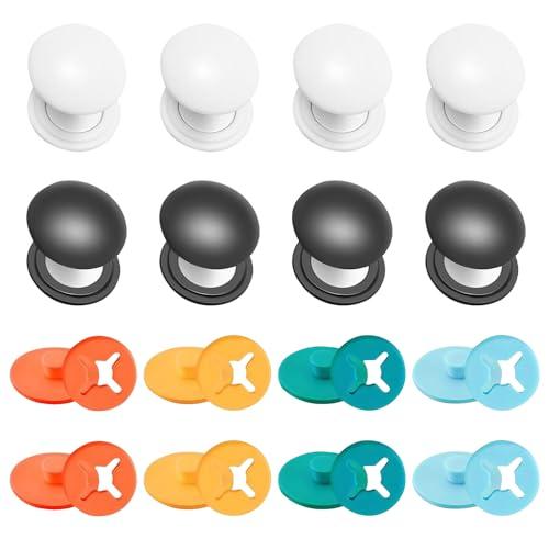 Riisoyu 16 magneti per numero iniziale, numero iniziale, magneti con 8 bottoni in tessuto, clip magnetiche, supporto magnetico per numero di partenza per maratona, mezza maratona