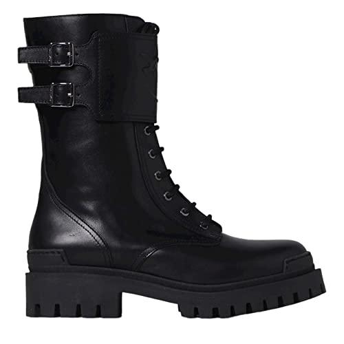 Pinko Scarpe Donna Cumino Stivale Vitello Nero