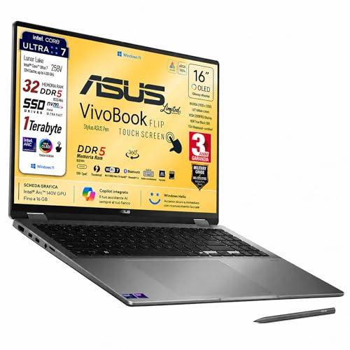 ASUS Vivobook 16 FLIP, Intel® Core™ Ultra 7 258V, Intel Arc Pro, Display OLED Touchscreen 16