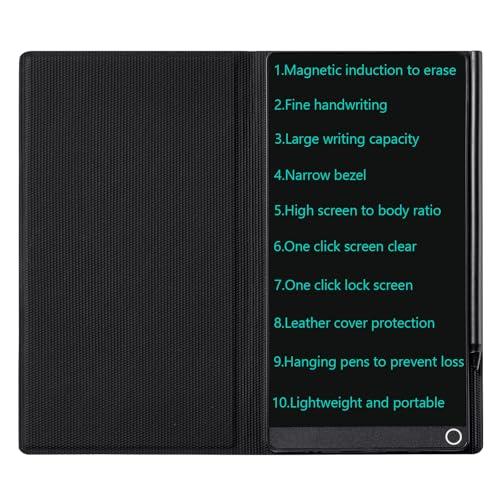 Czemo Lavagna da 6,5 pollici LCD con custodia protettiva, riutilizzabile, tavoletta da scrittura digitale, lavagna magica per ufficio, aula, memo
