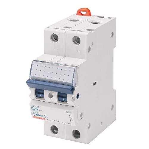 Gewiss - Interruttore Magnetotermico - Mt45 - 1P+N Curva C 20A - 2 Moduli