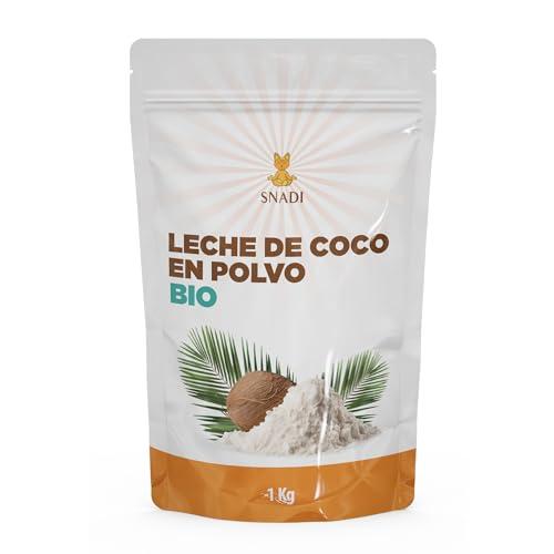 Snadi - Latte di Cocco in Polvere BIO dallo Sri Lanka - 1KG - 100% Naturale e Biologico - Confezionato in Sacchetto di Plastica Riciclabile - Senza Additivi né Conservanti - Ideale per Frullati