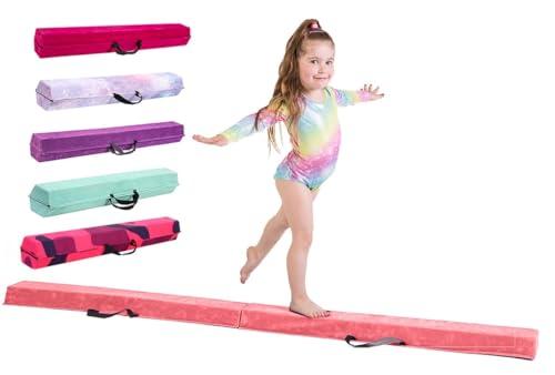 Trave ginnastica artistica per casa - 210/240/270/300 - Incredibile attrezzatura per l'equilibrio per i bambini a casa - Finta pelle scamosciata, schiuma EVA ad alta densità - cinghie per il trasporto