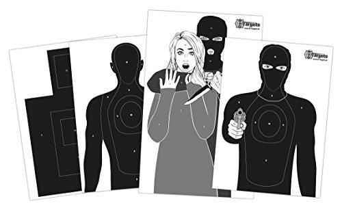 X-Targets Obiettivo grande pacchetto difensivo / 4 x 5 diversi motivi/formato: da 50 x 70 cm a 53 x 84 cm/carta da 120 g/m²