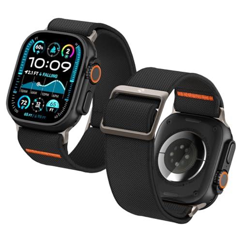 Spigen Cinturino Lite Fit Ultra Compatibile con Apple Watch Series per Apple Watch Ultra 2/1 49mm, Series 10 46mm, Series 9/8/7/6/5/4 45mm/44mm e Series 3/2/1 42mm - Nero