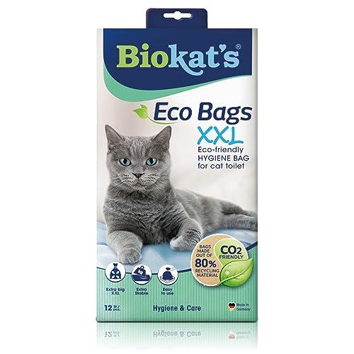 Biokat’s Sacchetti XXL, Sacchetto da disporre nella toilette del gatto per una sostituzione igienica della lettiera, 1 confezione (1 x 12 sacchetti)