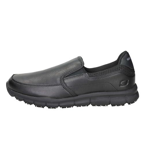 Skechers Nampa Groton, Mocassino Uomo, Nero Sintetico Pu, 43 EU