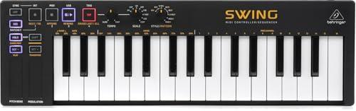 Behringer SWING Tastiera controller MIDI USB a 32 tasti con sequenziamento polifonico a 64 passaggi, modalità accordi e arpeggiatore