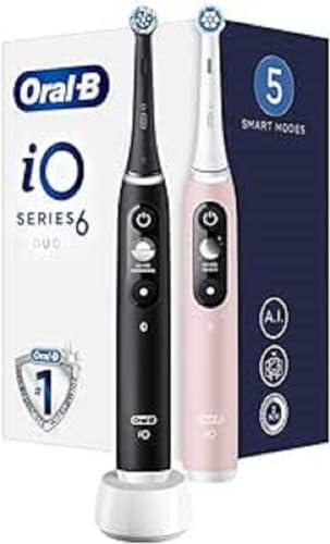 Electric toothbrush iO6 Series Duo Pack Black/Pink Sand Extra Handle 2 pz