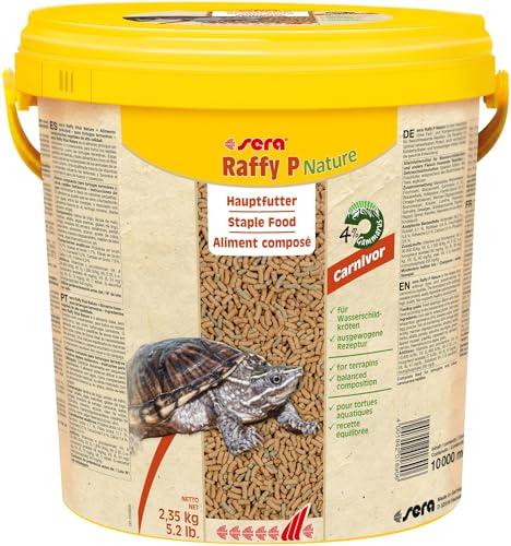 sera raffy p 10 l | mangime in granuli galleggianti per tartarughe acquatiche 10.000 ml | senza coloranti e conservanti