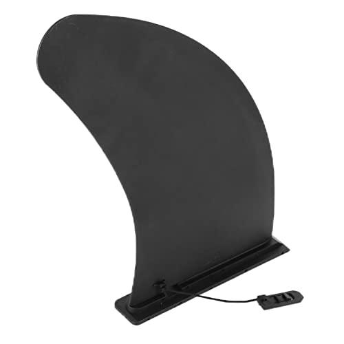 Pinna Rimovibile, 11in Surf Pinna Tipo Presa Fissa in PVC Stabilizzatore Centrale Nero Pagaia per Tavola Surf Longboard